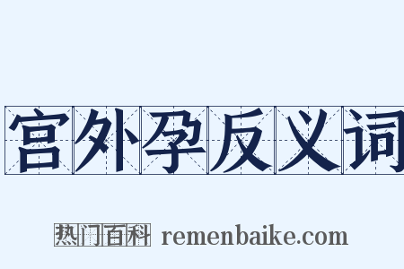 宫外孕反义词是什么意思的图片